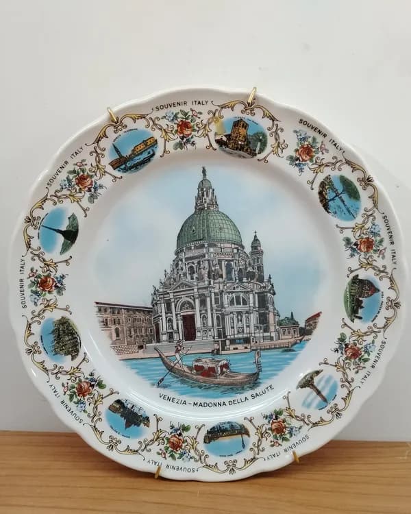 Plato decorativo souvenir de venecia