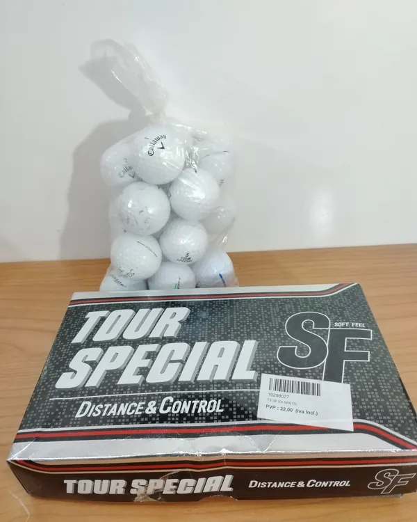 Pack de pelotas de golf Callaway Tour Special y tees Masters